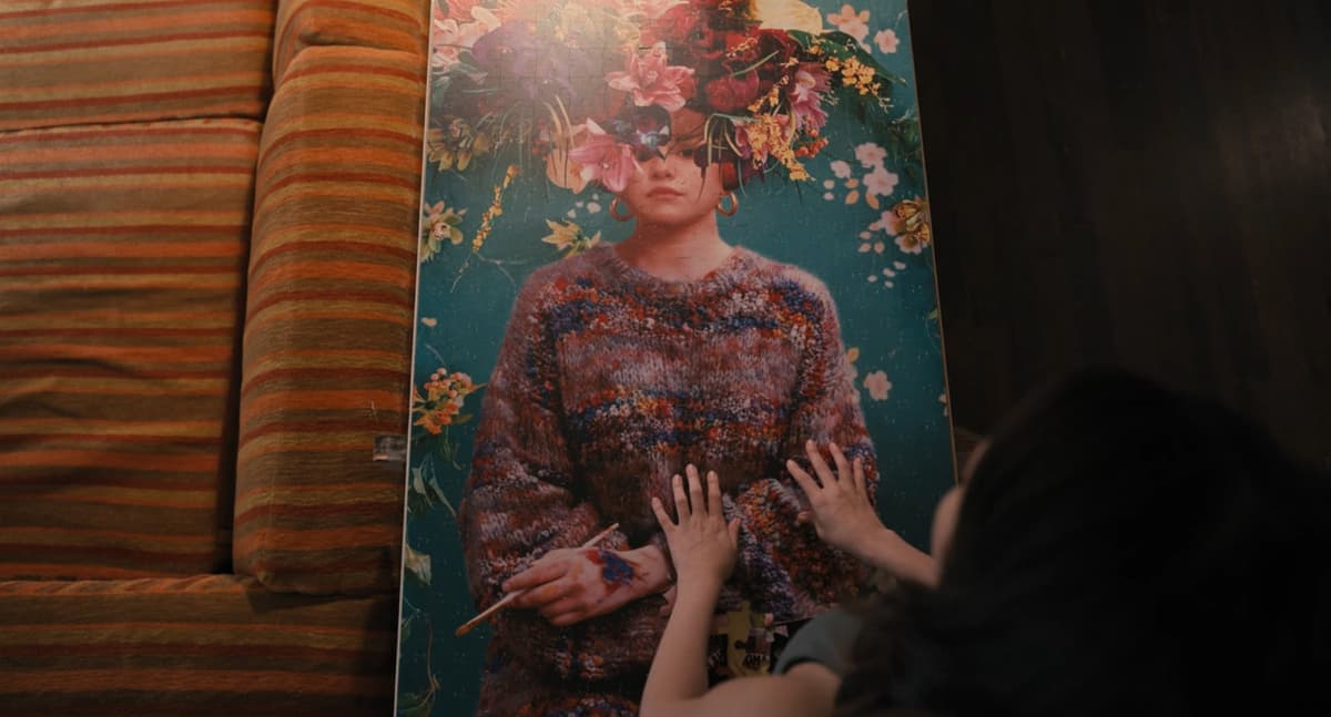 Scene of Mabel interacting with the puzzle